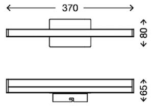 Briloner 2206-018 - LED Лампа за огледало в баня SPLASH LED/6W/230V IP23