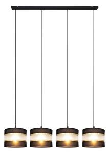 Висящ полилей HELEN 4xE27/15W/230V черен/златист