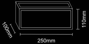 Екстериорен аплик MITO 1xE27/12W/230V IP54