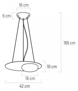 Klausen 111100 - LED Пендел PETIT LED/12W/230V черен