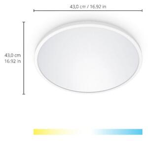 WiZ - LED Димируем плафон SUPERSLIM LED/22W/230V бял Wi-Fi