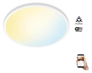 WiZ - LED Димируем плафон SUPERSLIM LED/22W/230V бял Wi-Fi