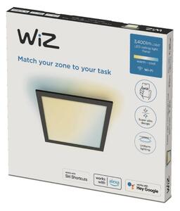 WiZ - LED Димируем плафон SUPERSLIM LED/36W/230V черен Wi-Fi
