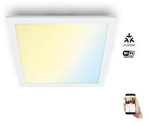 WiZ - LED Димируем плафон SUPERSLIM LED/12W/230V бял Wi-Fi