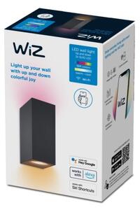 WiZ - LED RGBW Димируем аплик UP&DOWN 2xGU10/4,7W/230V черен Wi-Fi