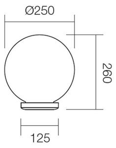 Redo 9771 - Резервен абажур SFERA Ø 25 см IP44 бял