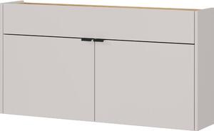 Кремаво висящо шкафче 110x57x22 cm Ameca – Germania