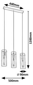 Rabalux 5259 - Висящ полилей ACANTHA 3xE27/40W/230V