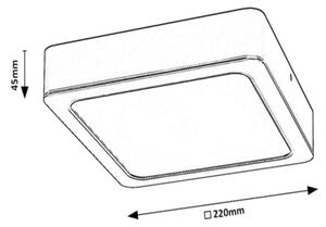 Rabalux 2691 - LED Плафон SHAUN LED/24W/230V 22 см