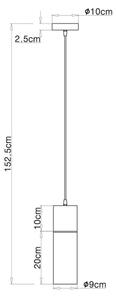 Globo 21000HB - Пендел ANNIKA 1xE27/25W/230V