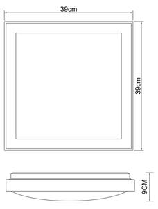 Globo 41764-24Q - LED Плафониера BRUNO LED/24W/230V 3000/4500/6000K