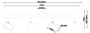 Globo 57913-4 - Спот HERTI 4xGU10/5W/230V дървен/метален