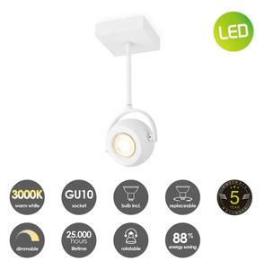 LED Димируем спот NOP 1xGU10/5,8W/230V бял