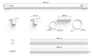 Philips-К-кт 3бр.LED димируеми лампи за релсова система Hue LED/39,9W/230V