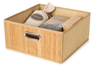 Бамбукова кутия за съхранение в естествен цвят 31x31x15 cm – Compactor