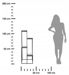 Стойка за цветя KASKADA 110x40 черен
