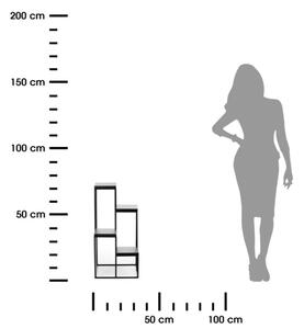 Стойка за цветя KASKADA 70x34 черен