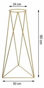 Стойка за саксия TRIANGL 90x50 см златист