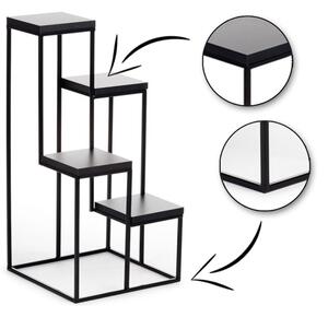 Стойка за цветя KASKADA 70x34 черен