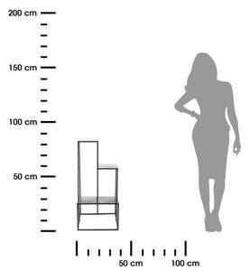 Стойка за цветя KASKADA 85x40 см черен
