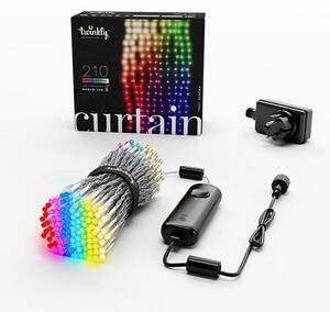 Twinkly TWW210SPP-TEU - LED RGB Екстериорна коледна завеса 210xLED 6,1 м IP44 Wi-Fi