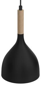 Пендел NOAK WOOD 2xE27/15W/230V черен/бук