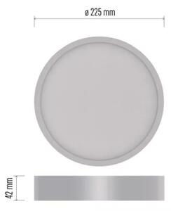 LED Плафон LED/21W/230V 3000/3500/4000K Ø 22,5 см бял