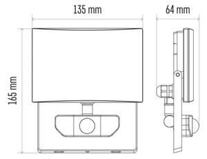 LED Прожектор със сензор LED/20W/230V IP54