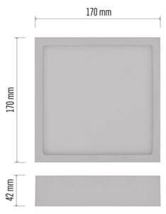 LED Плафон LED/12,5W/230V 3000/3500/4000K 17x17 см бял