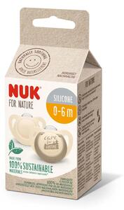 NUK FOR NATURE БИБЕРОН ЗАЛЪГАЛКИ СИЛ. 0-6 2БР. КРЕМ