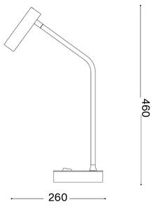 Ideal Lux - LED настолна лампа EASY LED/3,5W/230V CRI 90 бяла