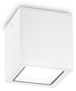 Ideal Lux - Външно спот осветително тяло TECHO 1xGU10/20W/230V 9x9 cm IP54 бяло