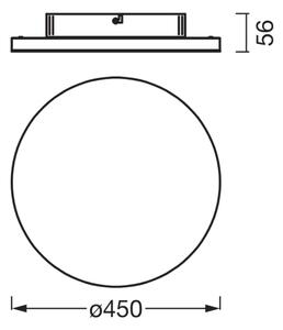 Osram - Повърхностно монтиран LED панел PLANON LED/28W/230V 3000K, Ø 45 см, бял
