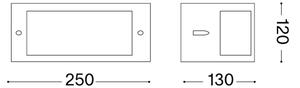 Ideal Lux - Външно стенно осветително тяло REX 1xE27/60W/230V IP44 кафяво