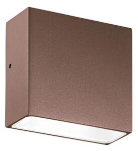 Ideal Lux - Външно стенно осветително тяло TETRIS 1xG9/15W/230V IP44, кафяво
