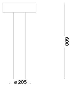Ideal Lux - Външна лампа 4xG9/15W/230V, 60 см, IP44, кафява