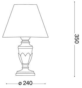 Ideal Lux - Настолна лампа FIRENZE 1xE14/40W/230V златна