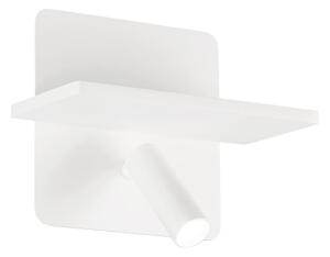 Ideal Lux - LED стенен спот PIANO LED/10W/230V CRI 90 USB бял