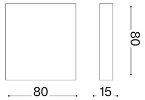 Ideal Lux - LED външно стенно осветително тяло POST-IT LED/3W/12V CRI 90 месинг