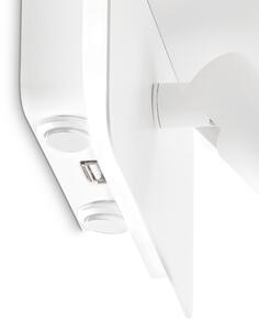 Ideal Lux - LED стенен спот PIANO LED/10W/230V CRI 90 USB бял