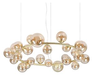 Ideal Lux - LED полилей на кабел PERLAGE 25xG9/3W/230V 110 cm златист/димчато бежов