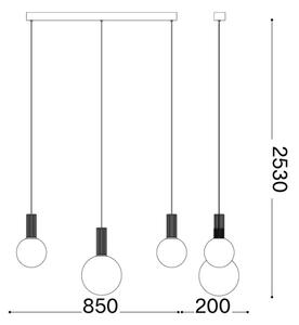 Ideal Lux - LED полилей на кабел ODEON LED/20W/230V CRI 90 бежов/бял
