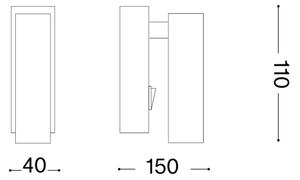 Ideal Lux - LED настенно насочваемо осветително тяло PAGE LED/3W/230V CRI 90 бяло