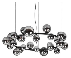 Ideal Lux - LED полилей на кабел PERLAGE 25xG9/3W/230V 110 cm черен/димно черен
