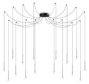 Ideal Lux - LED полилей на кабел LUCCIOLA 16xLED/16W/230V CRI 90 модел паяк черен