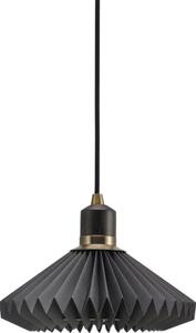 Halo Design 744084 - Полилей на кабел PARIS 1xG9/28W/230V Ø 24 см черен/месинг/дъб