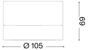 Ideal Lux - LED таванно осветително тяло за баня LOLLY 1xGX53/9W/230V Ø10,5 cm злато/дим