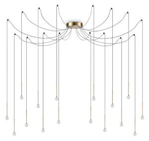 Ideal Lux - LED полилей на кабел LUCCIOLA 16xLED/16W/230V CRI 90 паяк месинг