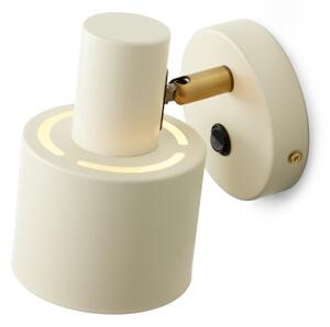 Halo Design 746873 - Стенно точково осветително тяло VOGUE 1xE27/40W/230V крем/месинг