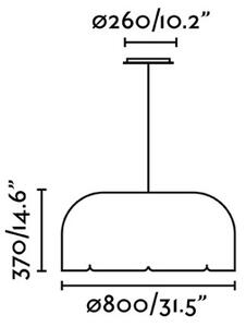 Faro 20104 - LED Пендел MUTE LED/24W/230V 4000K